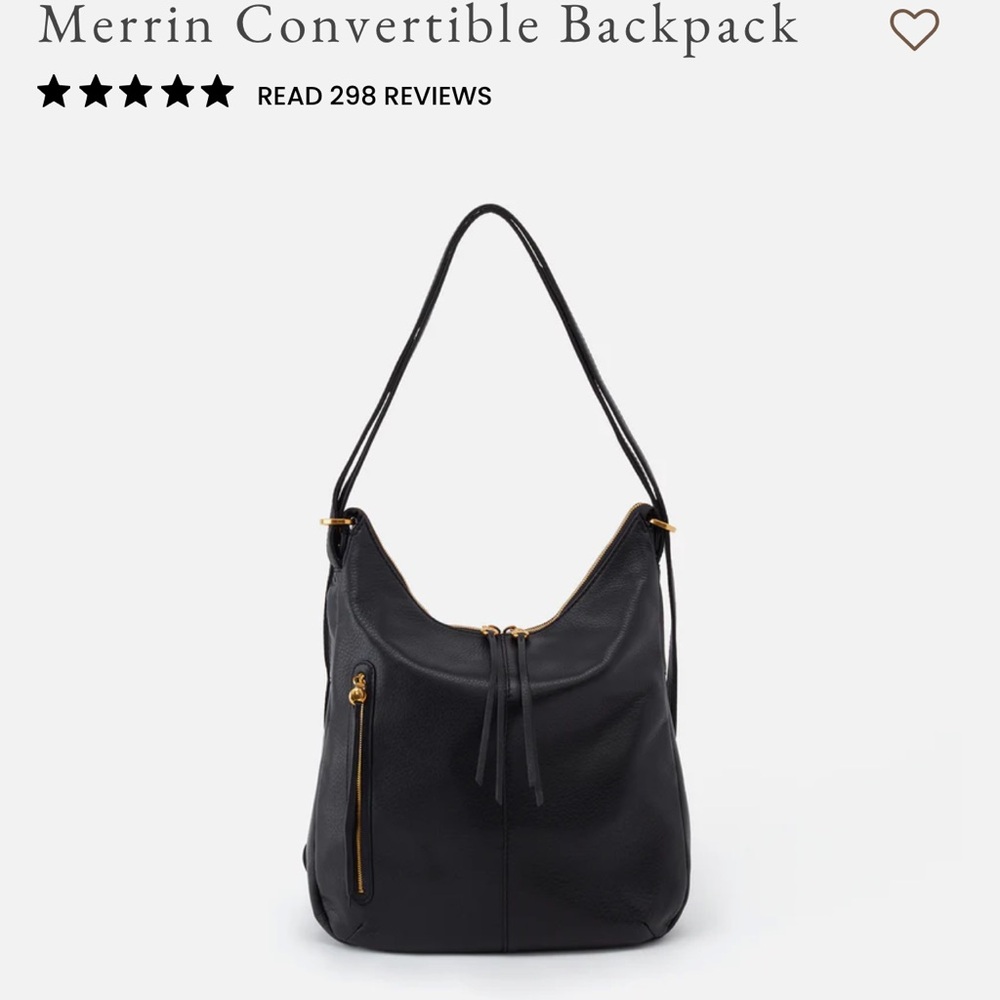 Black Convertible Backpack